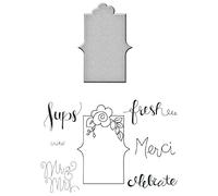 Spellbinders Spellbinders Stamp and Die Set-Fresh Sentiments,