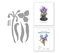 Spellbinders Spiderwort Etched Dies from The Through The Meadow Collection by Susan Tierney-Cockburn