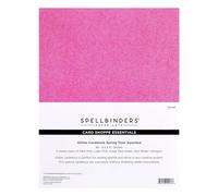 Spellbinders Spring Tones Glitter Cardstock-10 Pack, Metal, ONE