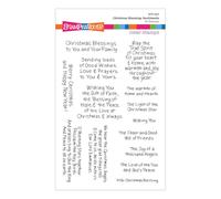 Spellbinders Stampendous Clear Stamp Set-Christmas Blessings Sentiments
