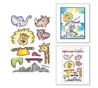 Spellbinders Stampendous FransFormer™ Urban Jungle Clear Stamps
