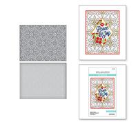 Spellbinders Stitched Petal Diamond Background