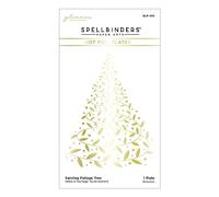 Spellbinders Swirling Foliage Tree Hot Foil Plate from The Glimmer for The Holidays Collection