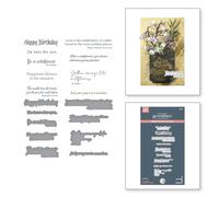 Spellbinders Through The Meadow Sentiments BetterPress Plate & Die Set from The Through The Meadow Collection by Susan Tierney-Cockburn