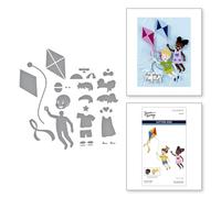Spellbinders Up and Away Etched Dies from The Sky's The Limit Collection by Simon Hurley
