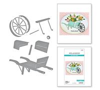 Spellbinders Wheelbarrow Etched Dies from The Country Garden Collection by Annie Williams, Metal, ONE