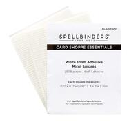 Spellbinders White Foam Adhesive Squares - Micro, 0.12 x 0.12 x 0.08 in.