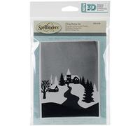Spellbinders Winter Village 3D Shading Stamp, Multicoloured