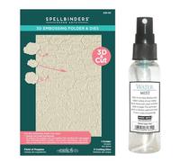 Spellbinders Wonder of Oz Field of Poppies 3D Embossing Folder with Dies, 5.5 x 8.5 Inch, with Hero Arts Water Mist Bottle, Paper Arts Crafting Bundle