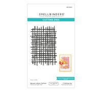 Spellbinders Woven Lattice Texture Etched Dies, Metal