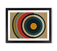 Spellbinding Modern Abstract Art H1022 Framed Print for Living Room Bedroom Home Office Décor, Wall Art Picture Ready to Hang, Black A3 Frame (46 x 34 cm)