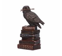Spellcraft Cold Cast Bronze Witches Familiar Owl on Book Figurine By Veronese.