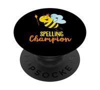 Spelling Champion Cute Bee Winner of Spelling Contest PopSockets Adhesive PopGrip