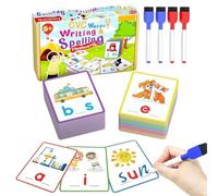 Spelling Game | Teaching Spelling and Reading Games | Educational Writing Cards for Ages 3 to 6 in Kindergarten Home Class Reading Activities