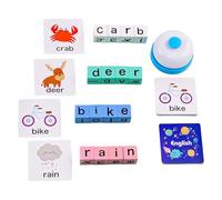 Spelling Games | Educational Wooden Puzzles | Letter Matching Game with Flashcard - for Classroom, School, Nursery, Kindergarten, Parties, Family Gatherings, Children 3 Years and Up, Gift,