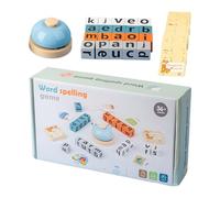 Spelling Learning Toy - Alphabet Puzzle Kit, good-Quality with Smooth-Finish, Cognitive-Development for Young-Learners, Childhood Games, Sight Word Cards Classroom Usage