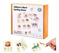 Spelling Toy, Alphabet Puzzle Word Game, 3.54x0.79x0.2 Inches Interactive Educational Learning Toy, Kindergarten Teaching Aid for Homeschool, Early Childhood Development, Kids’ School Practice, Toddle
