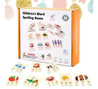 Spelling Toy, Interactive Word Game, 3.54x0.79x0.2 inches Alphabet Puzzle Learning Kit, Educational Fun Design for Kids, Children, Kindergarten, School Practice, Teaching, Homeschool Activities