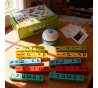Spelling Word Games - Word Race Spelling Game For Kids Ages 3-8 Alphabet Blocks, Matching Letter Games Toys With Bell For Preschool Learning Activities Boy Girl