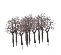 Spelonify 10pcs Withered Model Trees 11cm Plastic Dead Tree for Railway Layouts Diorama Scenery Sand Table Architecture Models Train Set Decor