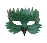 Spelonify Half Face Bird Mask with Feather Beak, Felt Masquerade Ball Face for Halloween for costume Prop, Carnival Party Fancy Dress Accessory, Lightweight Cosplay Bird Beak