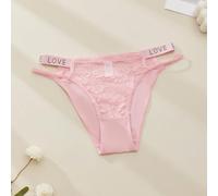 Spelonify Hollow-Out Design Female Regular Length Underwear Summer | Solid color design, lace-up front, mid-waist for fit, breathable fabric, suitable for summer