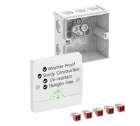 Spelsberg Abox 040-4²/w - IP66 Waterproof Junction Box with Internal Fixing Points & Screwless Terminals - Wago 773-604 - Rated 400V for Industrial & Outdoor (White)