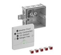 Spelsberg Abox 040 AB-4² - IP66 Waterproof Junction Box with 5 Screwless 4-Wire Terminals (Wago 773-604) & External Fixing Lugs - Grey - Rated 400V, 32A for Industrial & Outdoor Applications