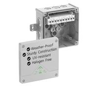 Spelsberg Abox 060 AB-6² - IP66 Waterproof Junction Box with External Fixing Points & Raised Screw Terminal - 5-pole - 6 mm² - Rated 690V for Industrial & Outdoor (Grey