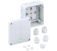 Junction Box IP65 6 qmm 110 x 110 x 67 mm Wall / Ceiling Square Hfr ABOX060-L