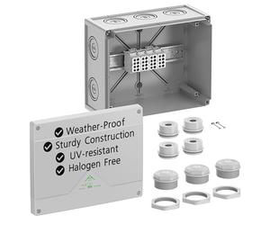 Spelsberg Abox 250-25² - IP55/IP66 Waterproof Junction Box with Internal Fixing Points & Screwless Terminals - 5-pole-25mm² Cross-Section, Rated 690V for Industrial & Outdoor (Grey)
