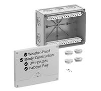 Spelsberg Abox Pro 250-25² - IP66/IP67/IP69 Junction Box with Cable Connectors Accessories - Electrical Enclosure with Raised Screw Terminals - Rated 690V for Industrial & Outdoor (Grey)
