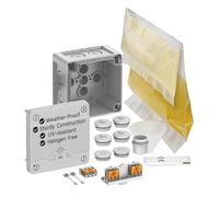 SPELSBERG Abox Pro XT SLK-2,5² - IP68 Junction Box with Cast Resin & Cable Connectors Accessories - Electrical Enclosure with Floor-Fixed & Screwless Terminals - Rated 450V for Industrial & Outdoor