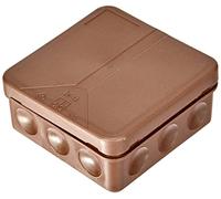 Spelsberg Junction Box 2K-12-L/br Empty Brown Red Row Box, Housing for Mounting on Wall/Ceiling 4013902303816 (Pack of 5)