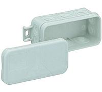 Spelsberg Junction Box IP55 Mini 25 Grey | Surface mount enclosure with 10 inputs for 2.5mm² wiring. 89x43x37 mm halogen-free junction box for suspended ceilings.
