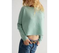 Spencer Cashmere Pullover at Free People in Cameo Green, Size: Medium - female
