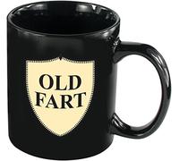 Spencer & Fleetwood Old Fart Mug, Ceramic, Black, 10 x 12 x 8.5 cm
