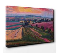 Spencer Gore The Icknield Way Canvas Print | Gallery Wrapped 30mm Frame Wall Art | 30x20 inches | Ready to Hang | Modern Picture | Living Room Bedroom Lounge Office