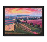 Spencer Gore The Icknield Way Landscape Painting Artwork Framed Wall Art Print A4 Artery8 Black One Size
