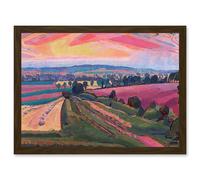 Spencer Gore The Icknield Way Landscape Painting Artwork Framed Wall Art Print A4 Artery8 Brown One Size