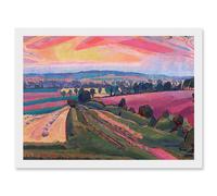 Spencer Gore The Icknield Way Landscape Painting Artwork Framed Wall Art Print A4 Artery8 White One Size