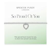 Spencer Purdy Congratulations Gift - So Proud of You Bracelet for Exam Results, Silver