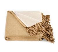 spencer & whitney Blanket Throws Wool Throw Blanket Wool Blanket Cover Yellow Throws Australian Cashmere Wool,Soft Lightweight Twin Blanket Throws for Couch