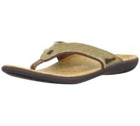 Spenco Men's Yumi Canvas Sandal, Straw/Java/Cork, 7 UK