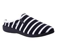 Spenco Women Dundee Slipper, Black White, 9 UK