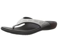 Spenco Women's Breeze Sandal Slide, Black/Silver, 3 UK