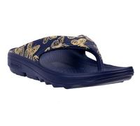 Spenco Women's Comfort Slide Sandal, Navy/Yellow, 4.5 UK