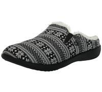 Spenco Women's Dundee Fair Isle Slipper, Black, 8.5 Wide