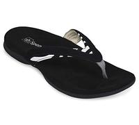 Spenco womens Flip Flop, Black, 6 Wide