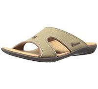 Spenco Women's Kholo Canvas Slide Sandal, Straw, 8 M US